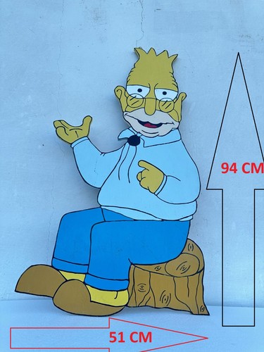 Sagoma legno abe simpson - legno,