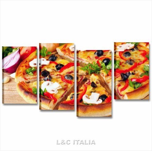 Pizza quadro 152x78 quadri - 3,