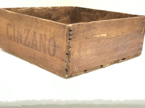 Cassa legno vintage pubblicita - legno,