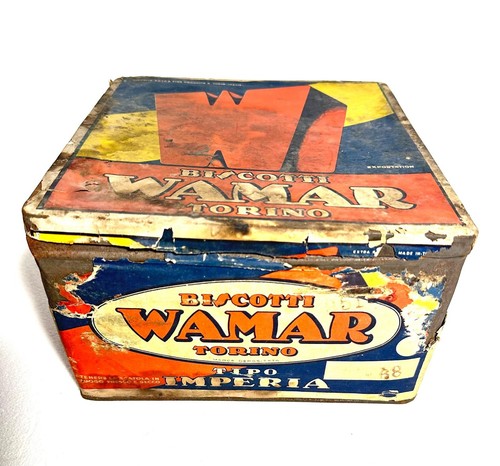 Scatola biscotti vintage latta - biscotti,